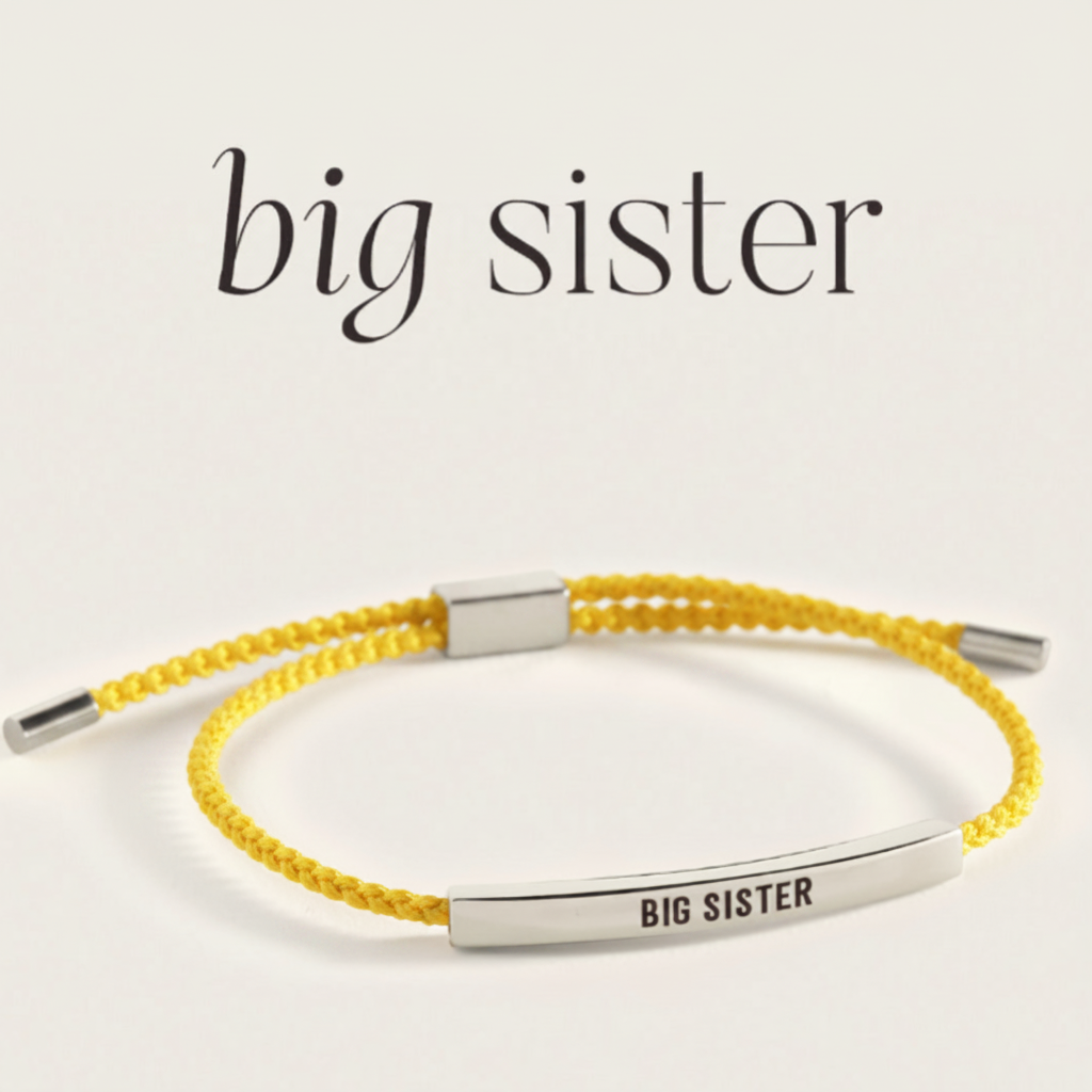 Big Sister Inspire Bracelet in Lemon Yellow, silver by Seeyoura