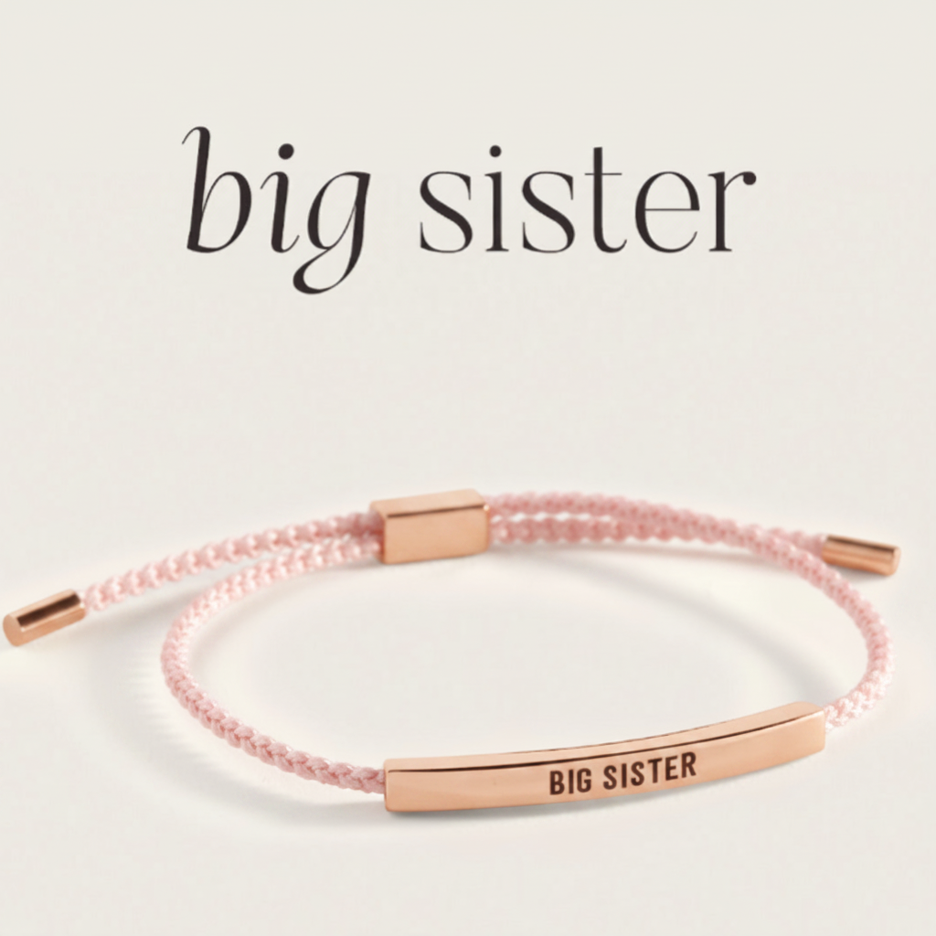 Big Sister Inspire Bracelet in Pink, 18-k-rose-gold-plated by Seeyoura