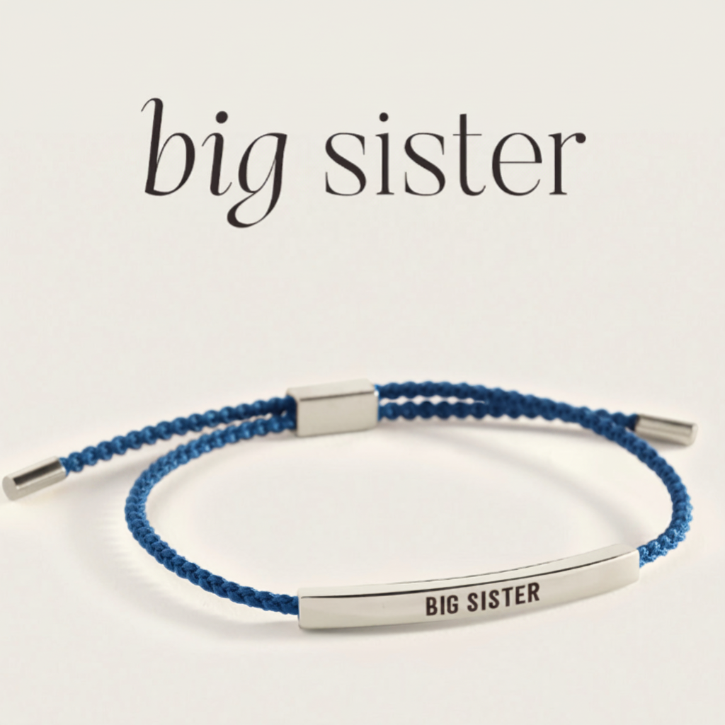 Big Sister Inspire Bracelet in Royal Blue, silver by Seeyoura