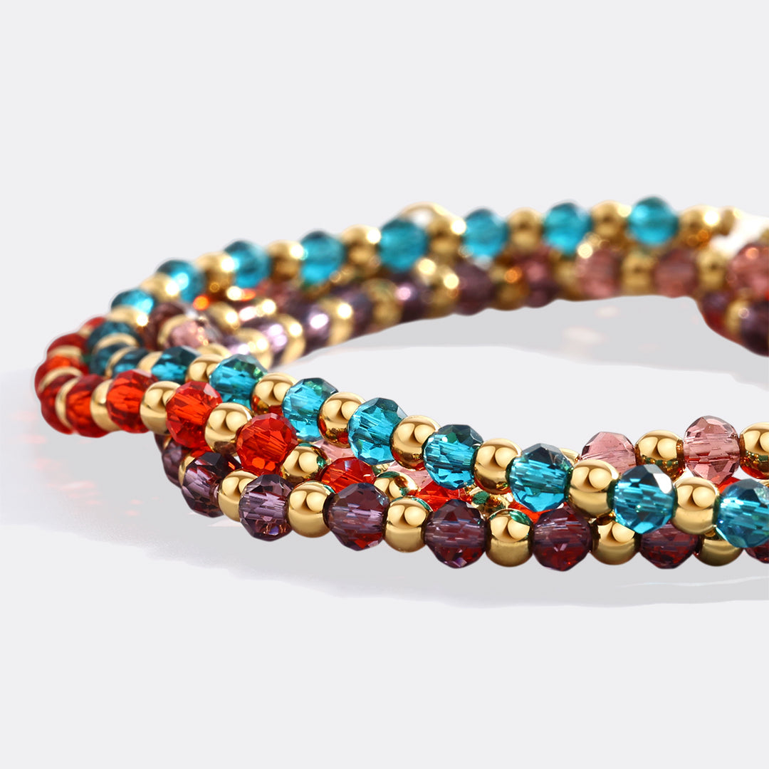 Birthstone and Gold Bead Bracelet by Seeyoura