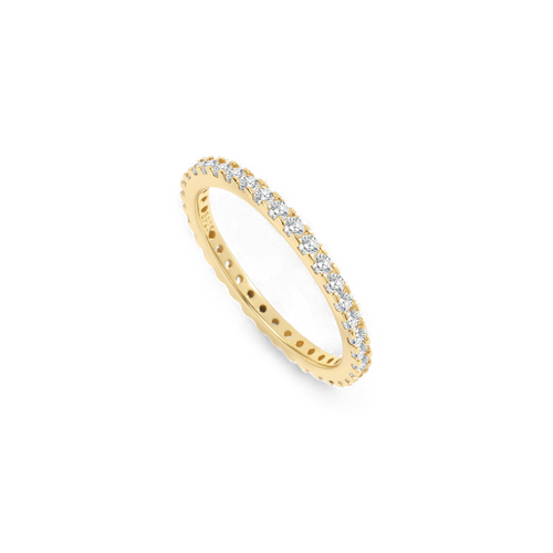 April Birthstone Eternity Stacking Ring in gold by Seeyoura