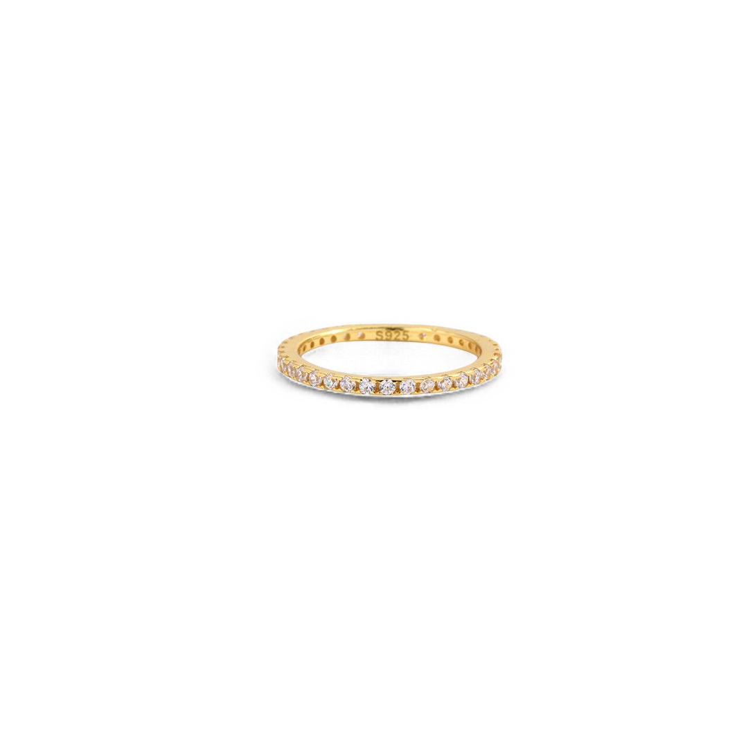 April Birthstone Eternity Stacking Ring by Seeyoura
