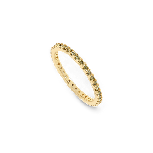 August Birthstone Eternity Stacking Ring in gold by Seeyoura