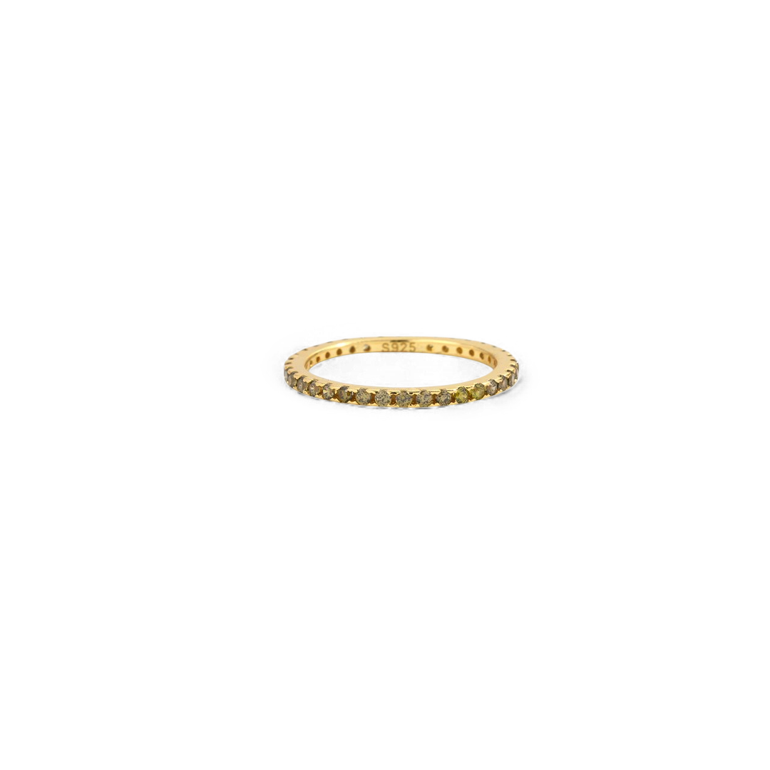 August Birthstone Eternity Stacking Ring by Seeyoura