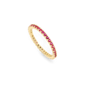 July Birthstone Eternity Stacking Ring in 18-k-gold-over-sterling-silver by Seeyoura