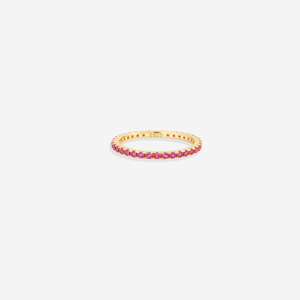 July Birthstone Eternity Stacking Ring by Seeyoura