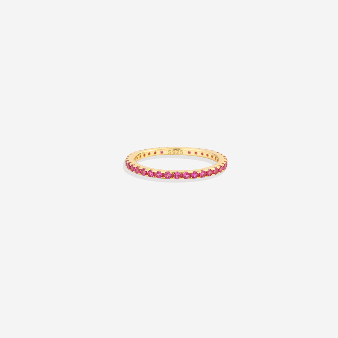 July Birthstone Eternity Stacking Ring by Seeyoura