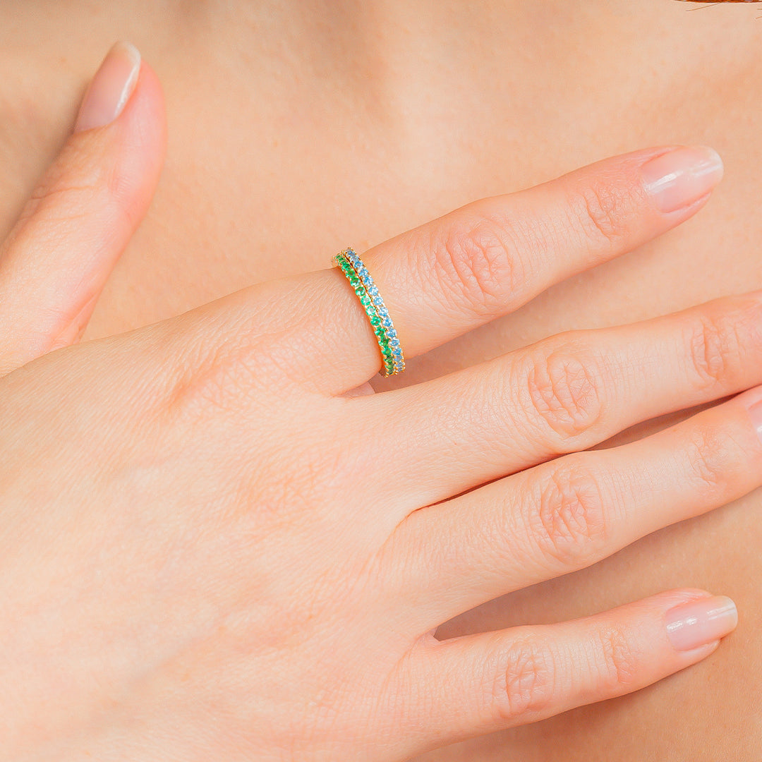 June Birthstone Eternity Stacking Ring by Seeyoura