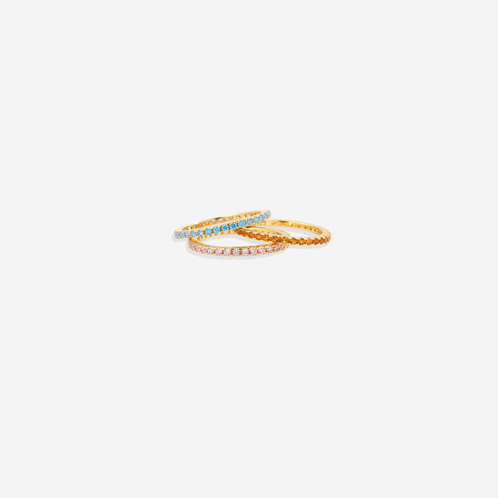 March Birthstone Eternity Stacking Ring by Seeyoura