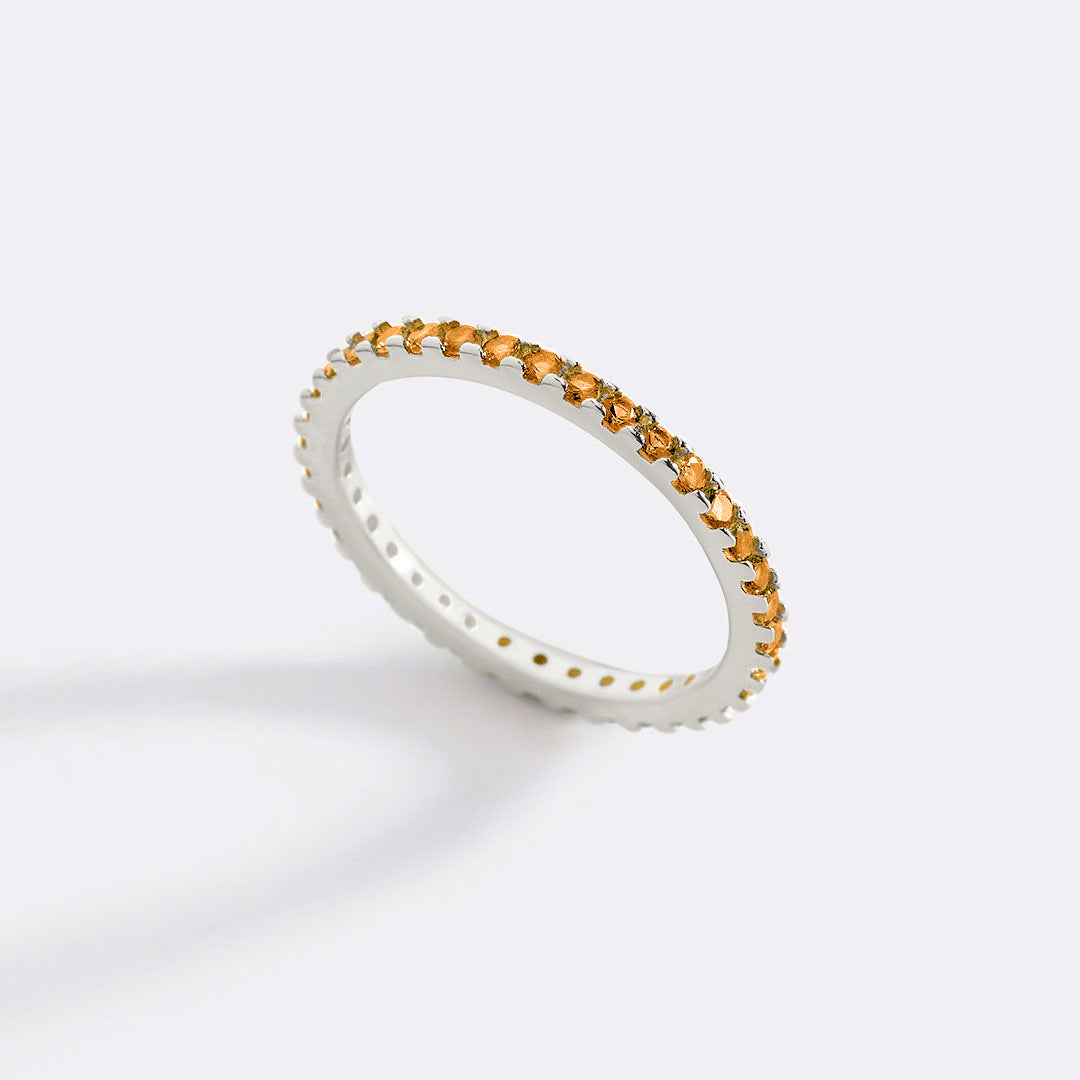November Birthstone Eternity Stacking Ring in 925-sterling-silver by Seeyoura