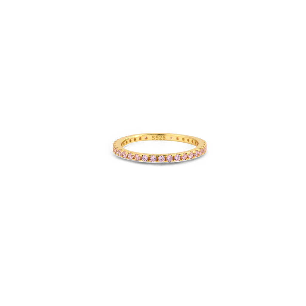October Birthstone Eternity Stacking Ring by Seeyoura