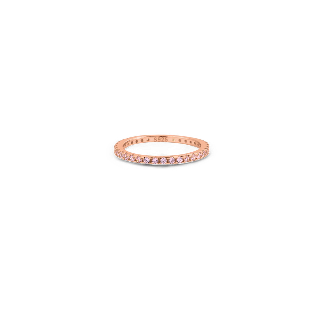 October Birthstone Eternity Stacking Ring by Seeyoura