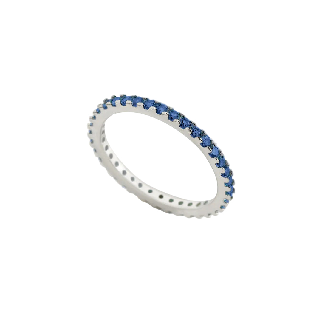 September Birthstone Eternity Stacking Ring in 925-sterling-silver by Seeyoura