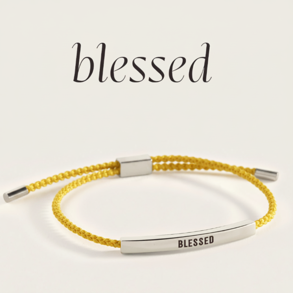 Blessed Inspire Bracelet in Lemon Yellow, silver by Seeyoura