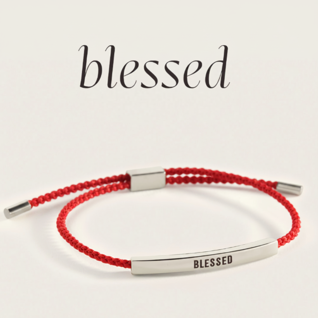 Blessed Inspire Bracelet in Lucky Red, silver by Seeyoura