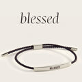 Blessed Inspire Bracelet in Midnight Black, silver by Seeyoura