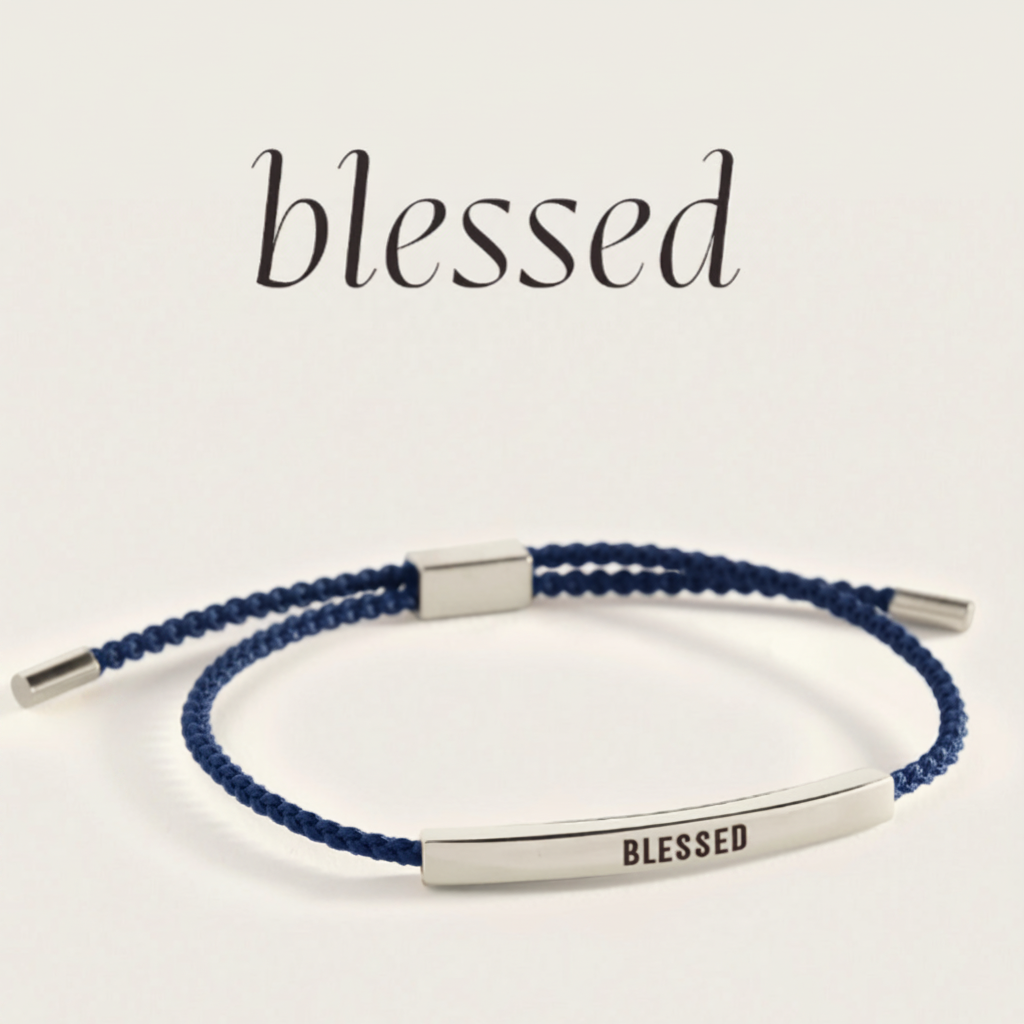 Blessed Inspire Bracelet in Royal Blue, silver by Seeyoura