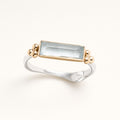 Blue Baguette Zirconia Ring for Women by Seeyoura
