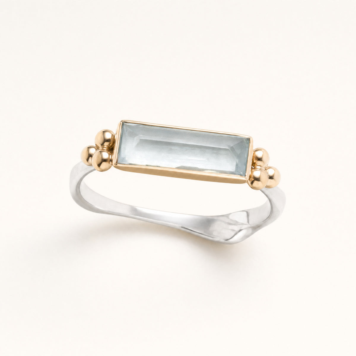 Blue Baguette Zirconia Ring for Women by Seeyoura