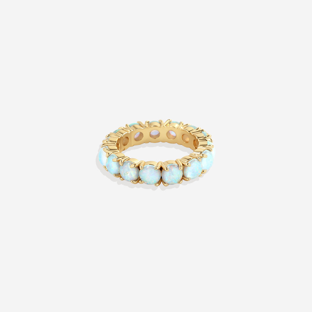 Blue Opal Eternity Ring by Seeyoura