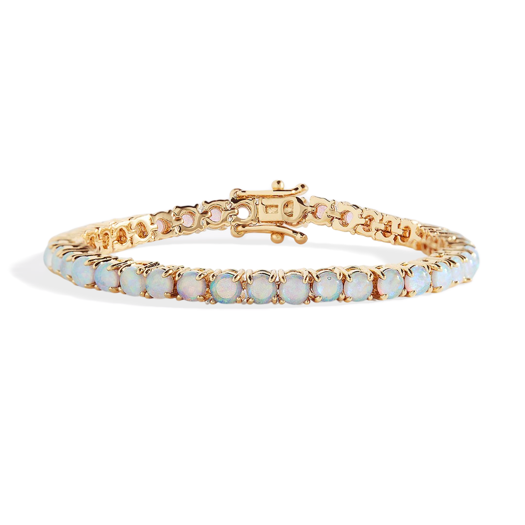 Blue Opal Tennis Bracelet by Seeyoura