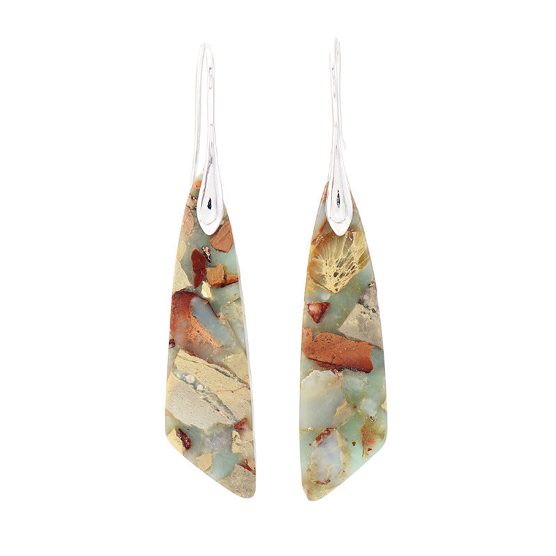 Bohemian Shoushan Drop Earrings — Silver in Shoushan Silver by Seeyoura