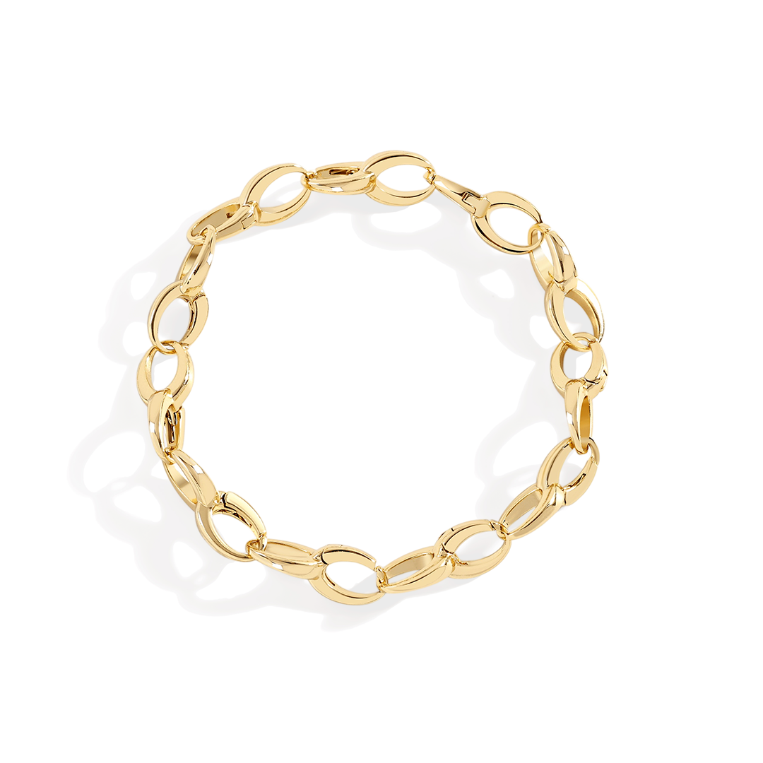 Bold Cable Link Charm Bracelet by Seeyoura