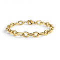 Bold Linked Paperclip Bracelet in gold by Seeyoura
