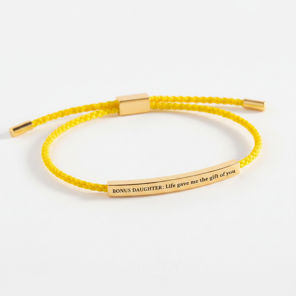 Bonus Daughter Inspire Bracelet in Lemon Yellow by Seeyoura