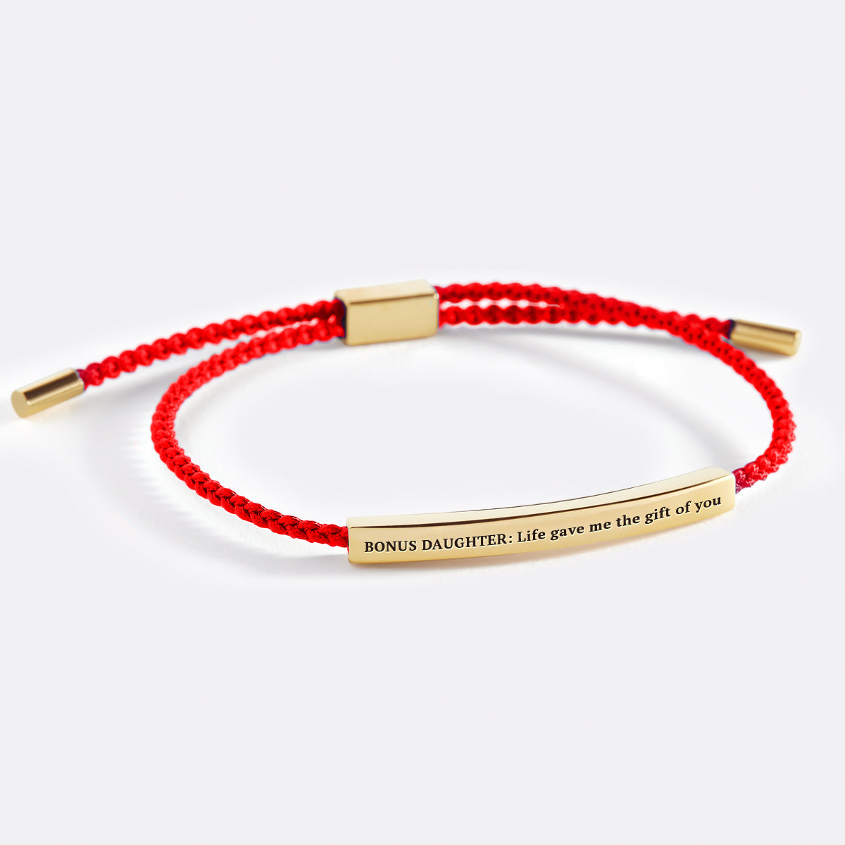 Bonus Daughter Inspire Bracelet in Lucky Red, gold by Seeyoura