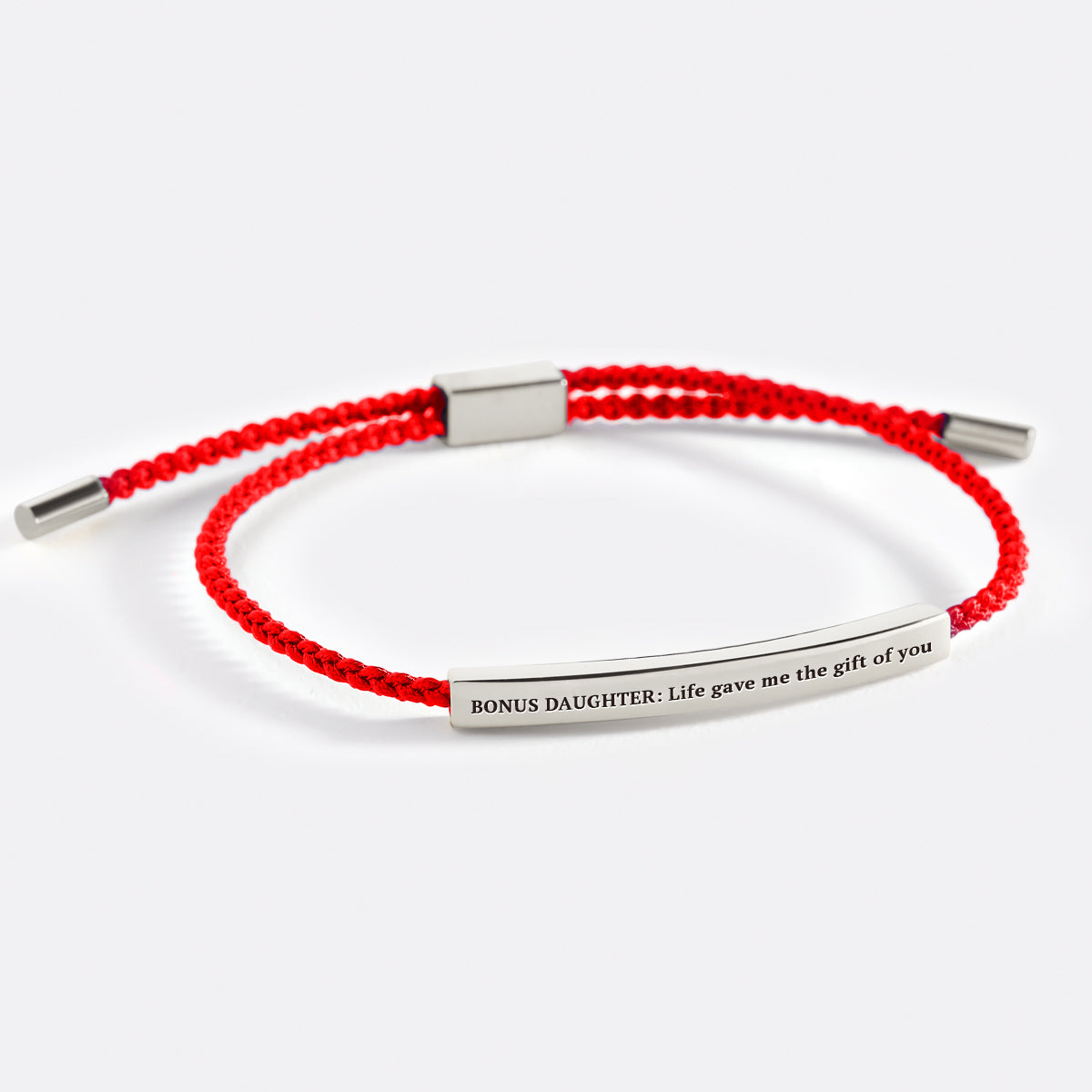 Bonus Daughter Inspire Bracelet in Lucky Red, silver by Seeyoura