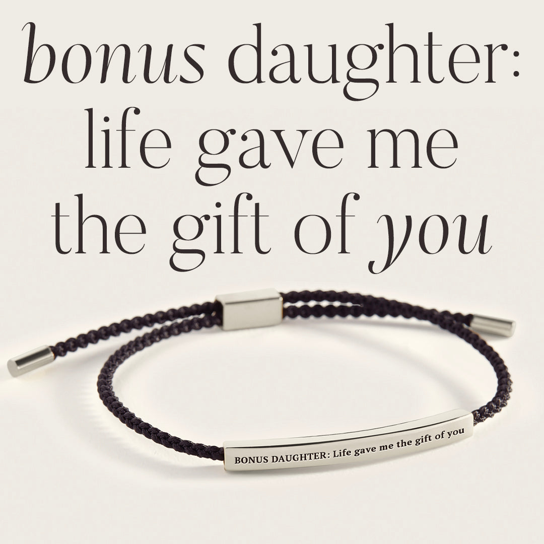 Bonus Daughter Inspire Bracelet in Midnight Black, silver by Seeyoura