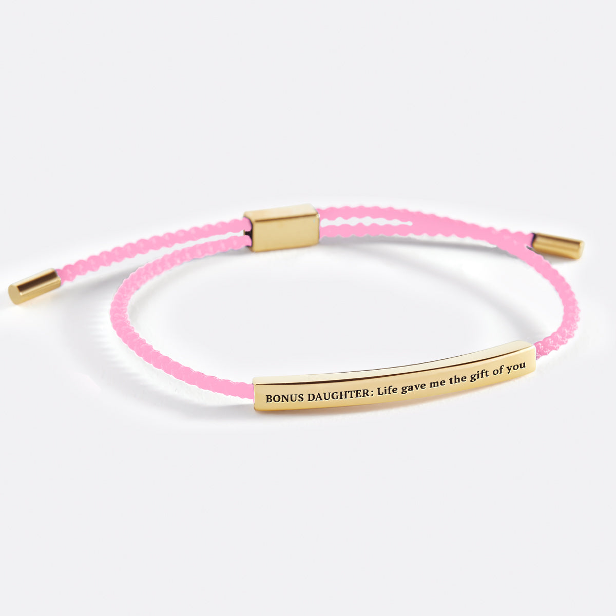 Bonus Daughter Inspire Bracelet in Pink, gold by Seeyoura