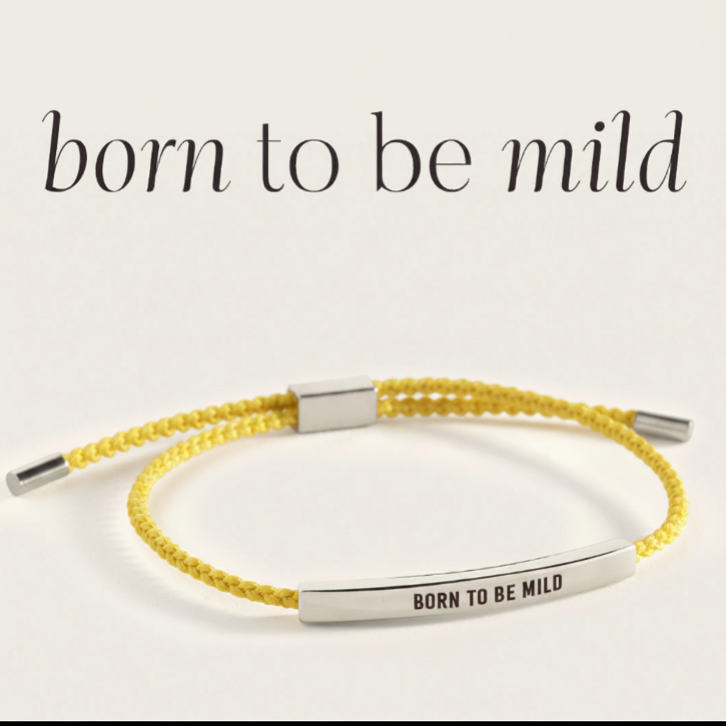 Born to Be Mild Inspire Bracelet in Lemon Yellow, silver by Seeyoura