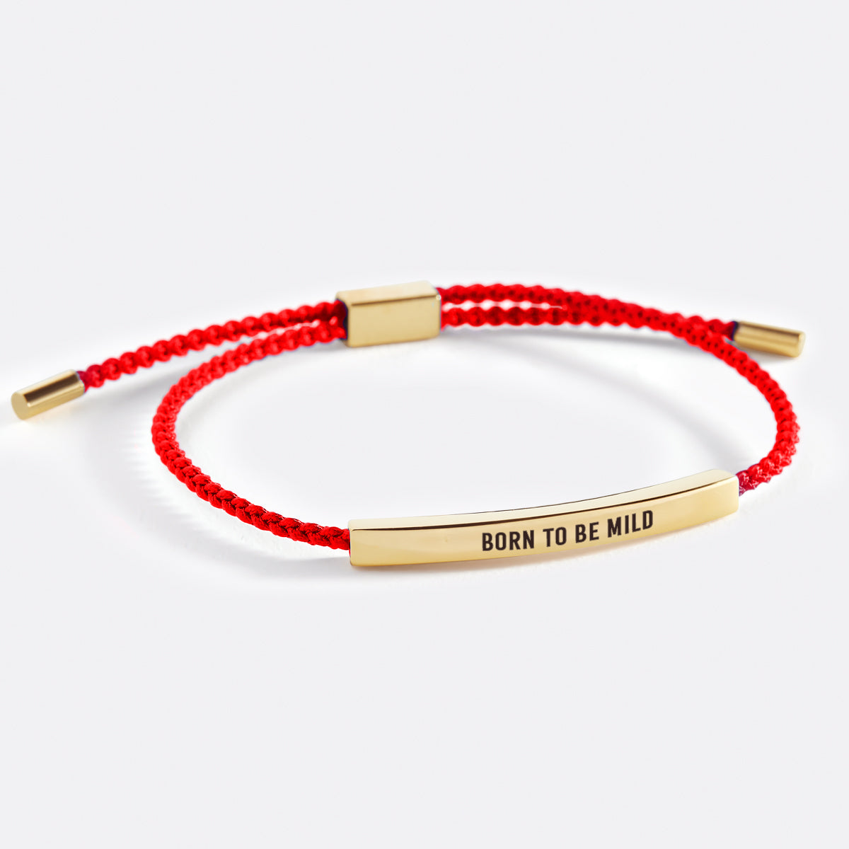 Born to Be Mild Inspire Bracelet in Lucky Red, gold by Seeyoura