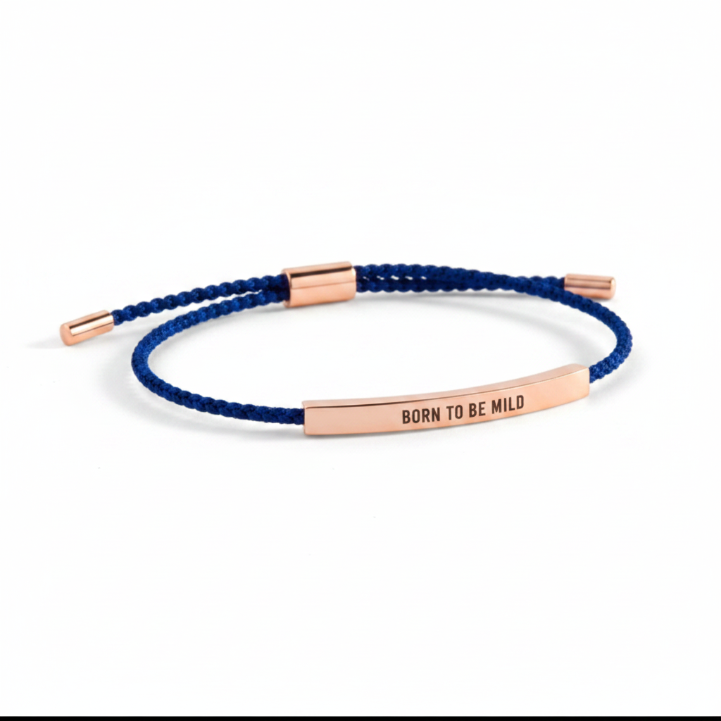 Born to Be Mild Inspire Bracelet in Royal Blue by Seeyoura