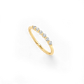 Brilliant Floating Diamond Ring in 18k Gold Over Sterling Silver by Seeyoura