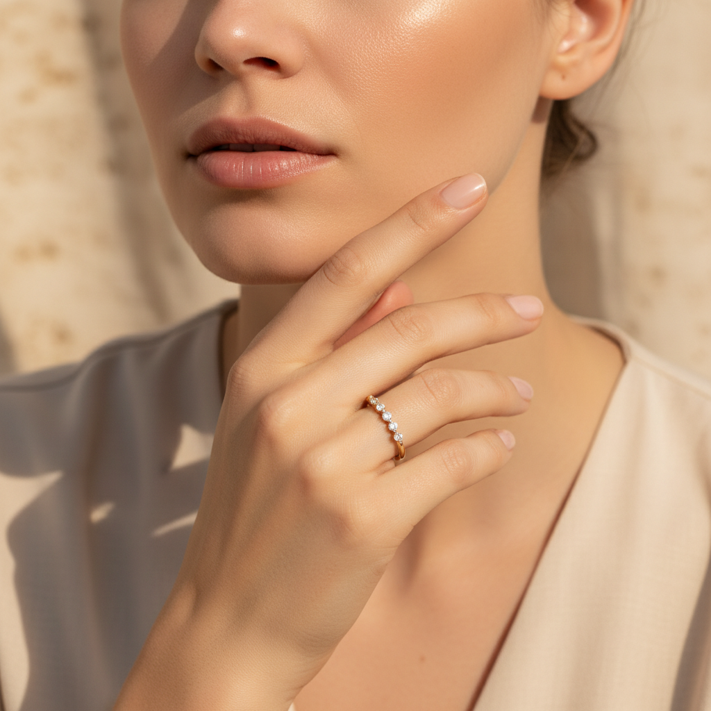 Brilliant Floating Diamond Ring by Seeyoura