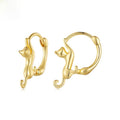 Cat Hoop Earrings — Gold in gold by Seeyoura