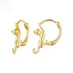 Cat Hoop Earrings — Gold in gold by Seeyoura
