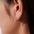 Cat Hoop Earrings — Gold by Seeyoura