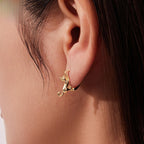 Cat Hoop Earrings — Gold by Seeyoura