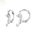 Cat Hoop Earrings — Silver in silver by Seeyoura