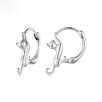 Cat Hoop Earrings — Silver in silver by Seeyoura
