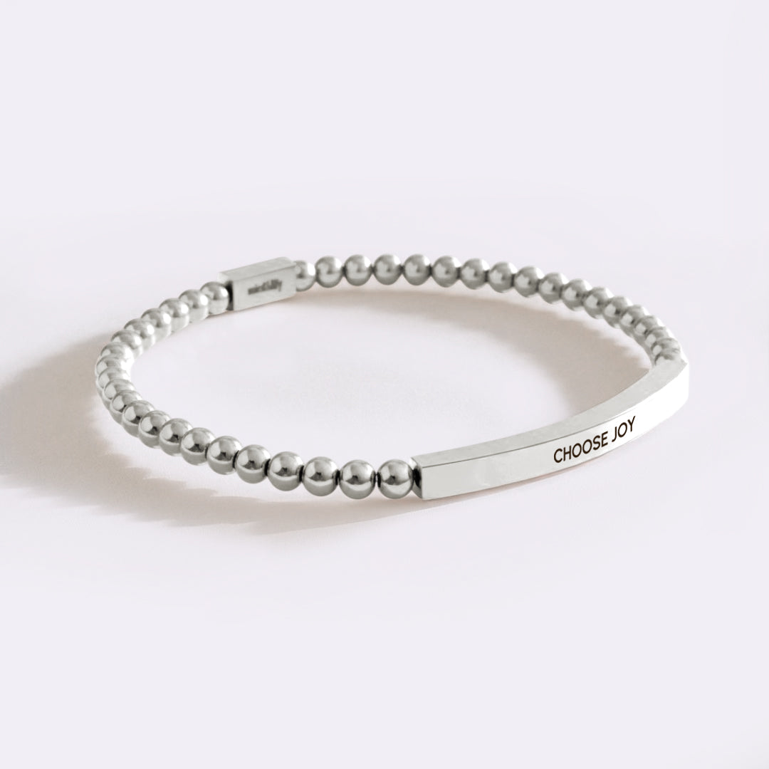 Choose Joy Beaded Inspire Bracelet by Seeyoura