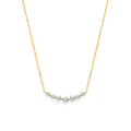 Classic Arc Diamond Necklace in 18-k-gold-over-sterling-silver by Seeyoura