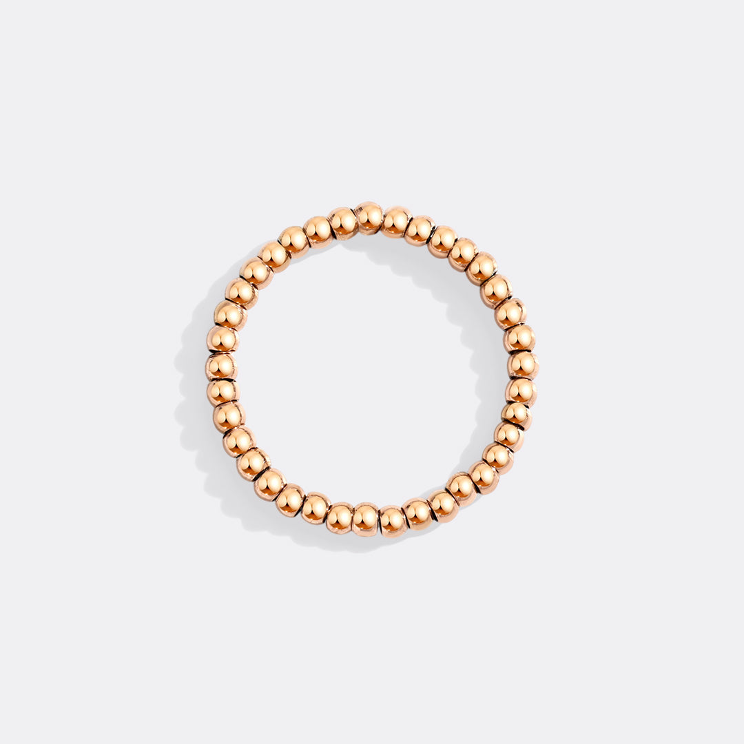 Classic Ball Ring in 18-k-rose-gold-plated by Seeyoura