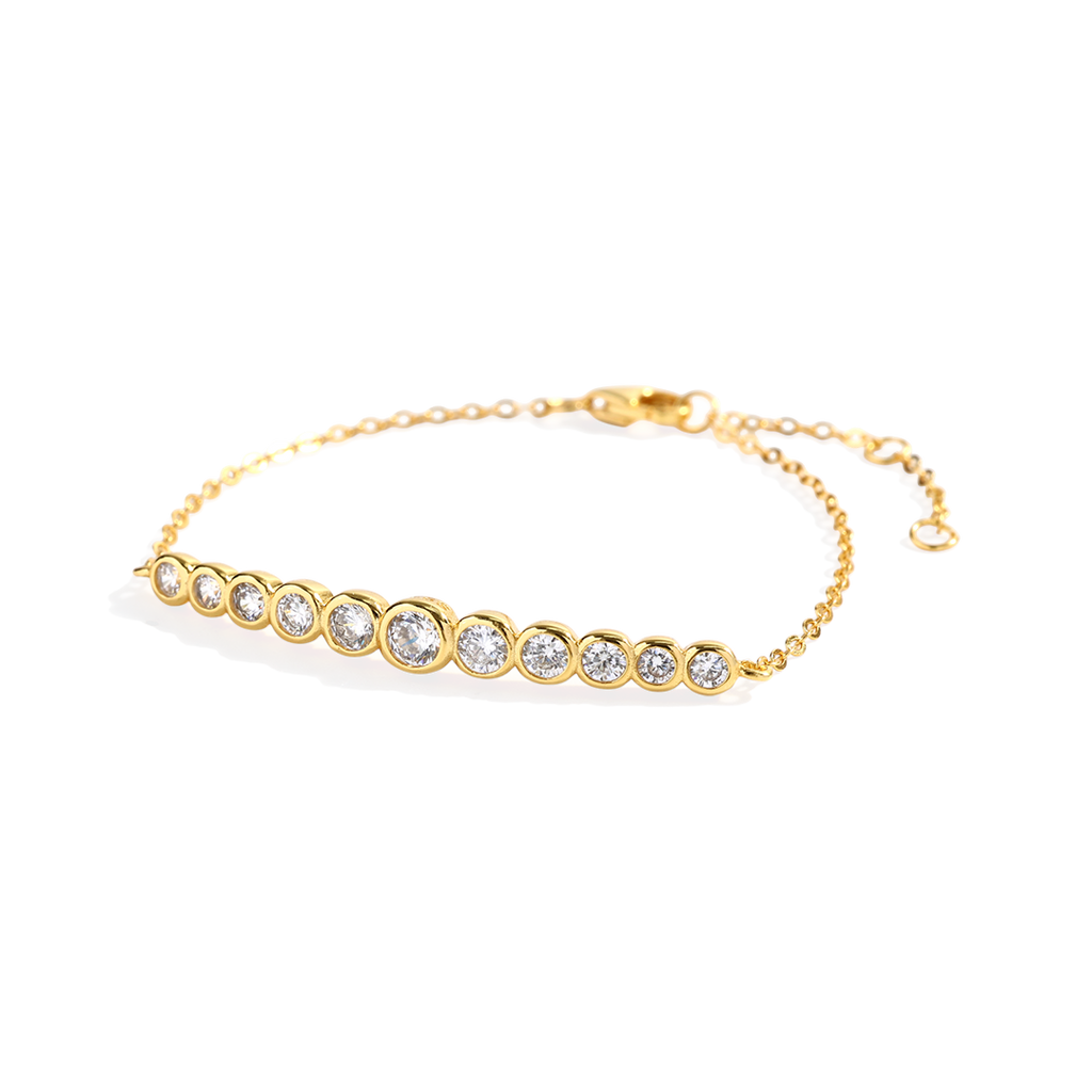 Graduated Bezel Bracelet by Seeyoura