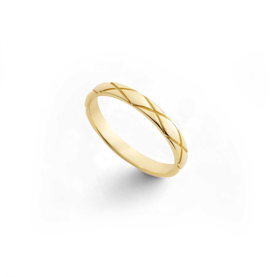 Classic Hatch Ring by Seeyoura