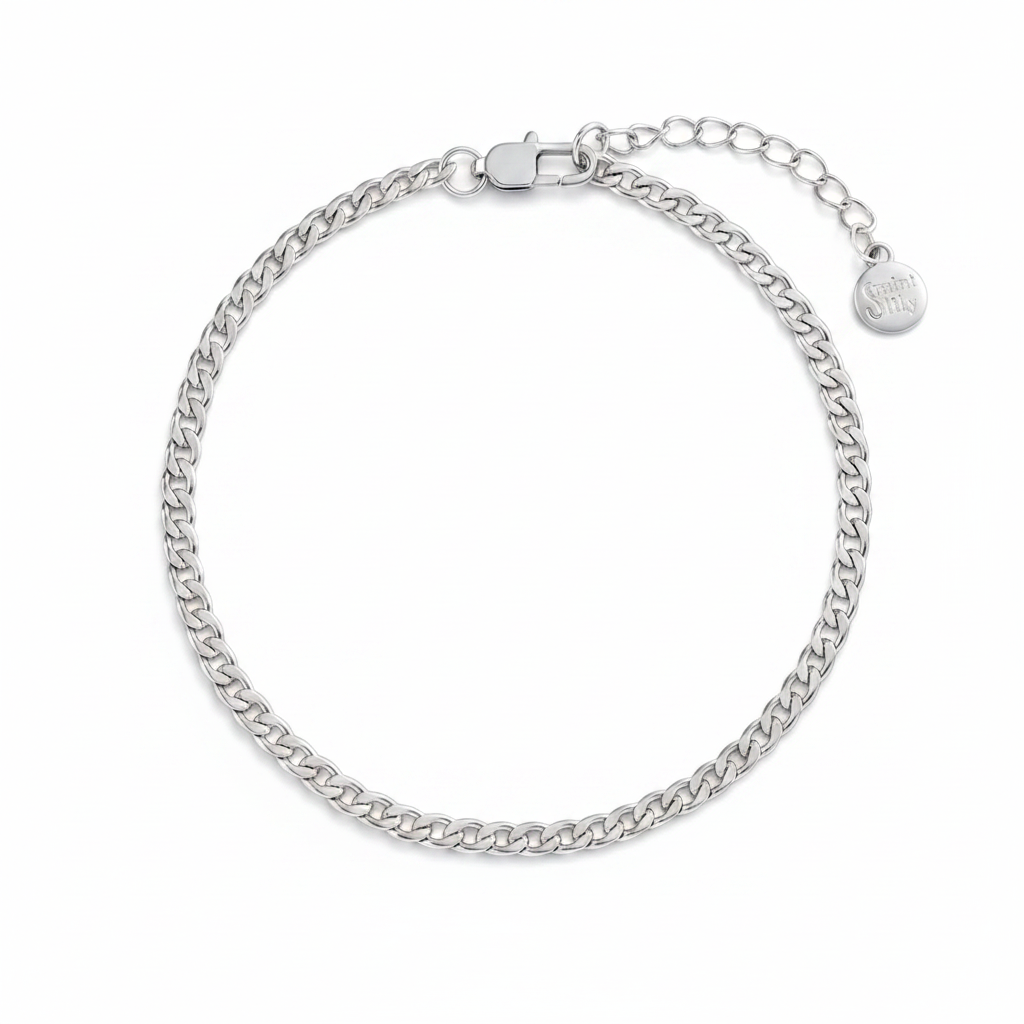 Cuban Chain Bracelet in silver by Seeyoura